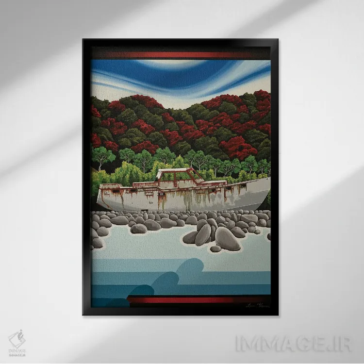 تابلو دکوراتیو رویای تحقق نیافته اثر لیزا جپسون - نمای قابدار مشکی