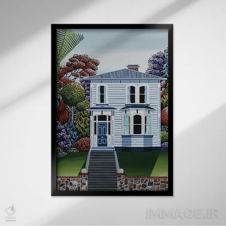 تابلو دکوراتیو اوج ظرافت اثر لیزا جپسون - نمای قابدار مشکی