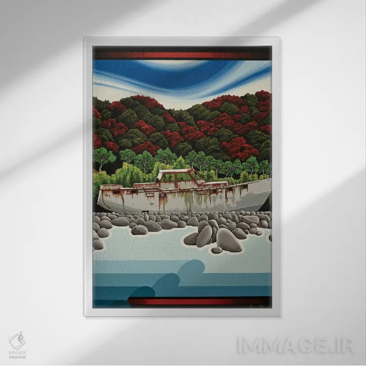 تابلو دکوراتیو رویای تحقق نیافته اثر لیزا جپسون - نمای قابدار سفید