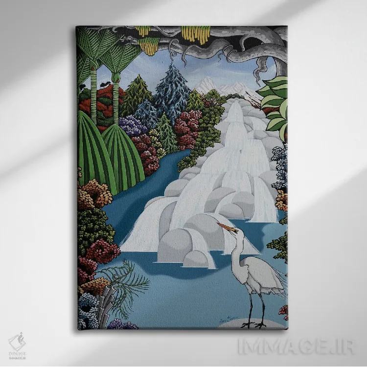 تابلو دکوراتیو شگفتی طبیعت اثر لیزا جپسون - نمای روبهرو روی دیوار