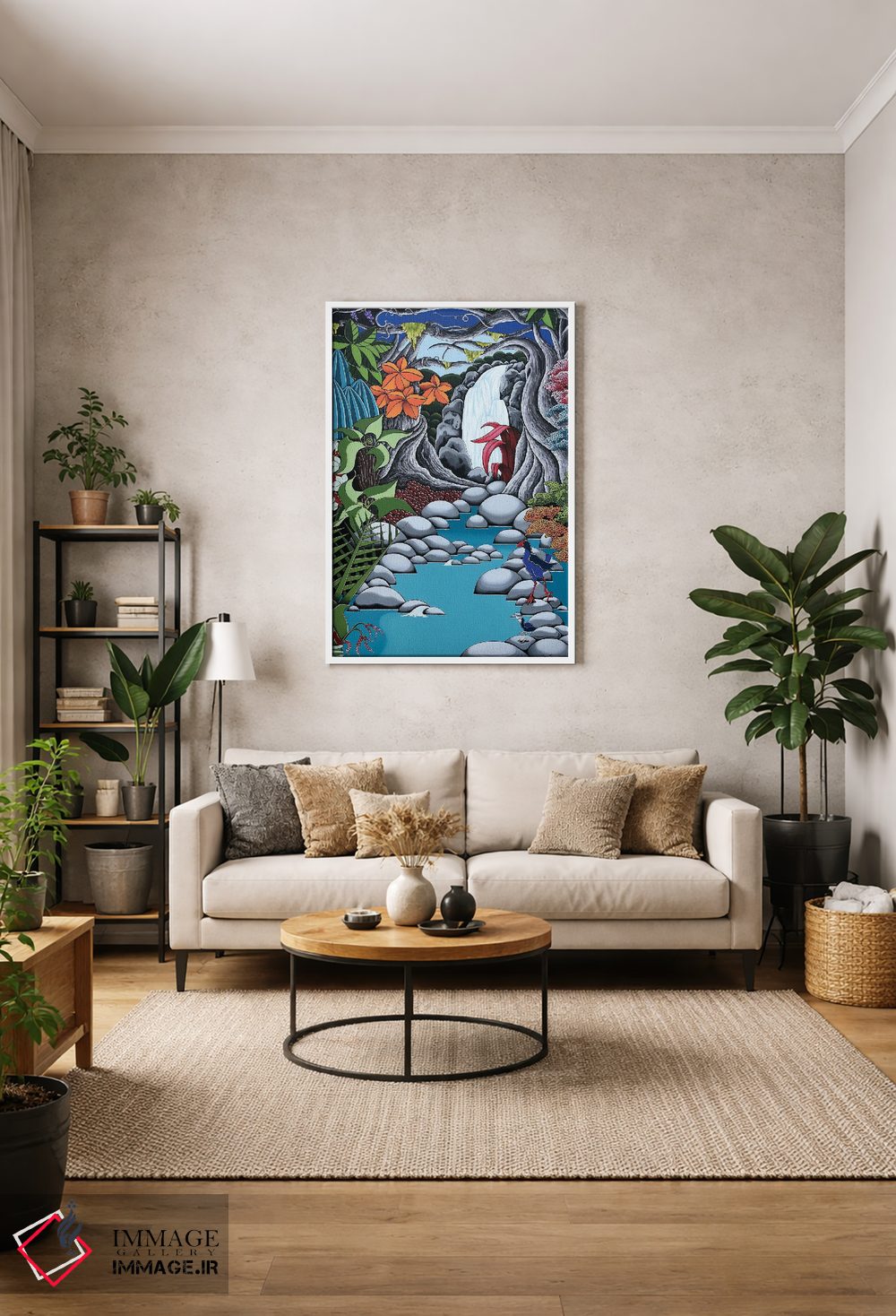 تابلو دکوراتیو آبشار اثر لیزا جپسون - D1W