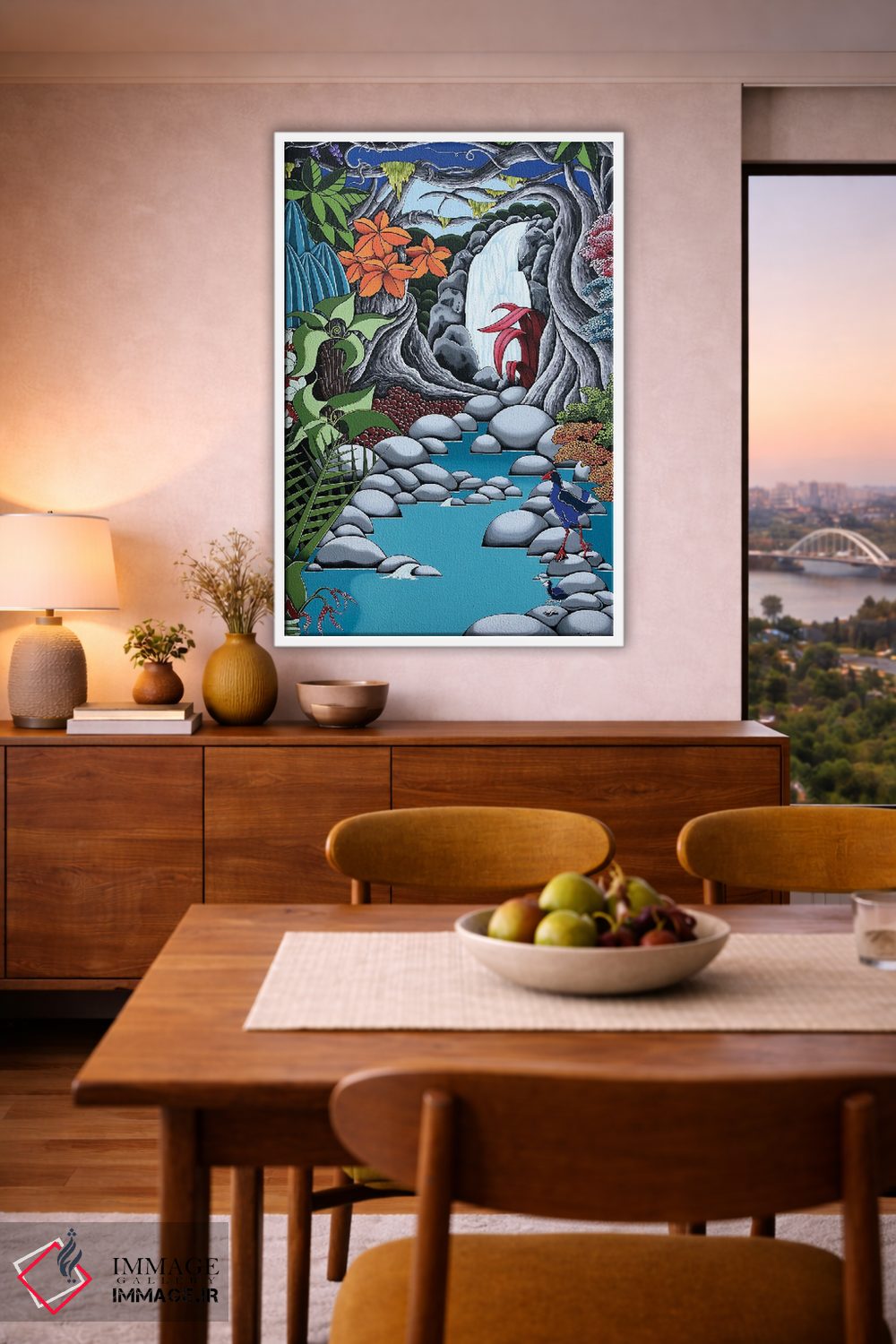 تابلو دکوراتیو آبشار اثر لیزا جپسون - D6W