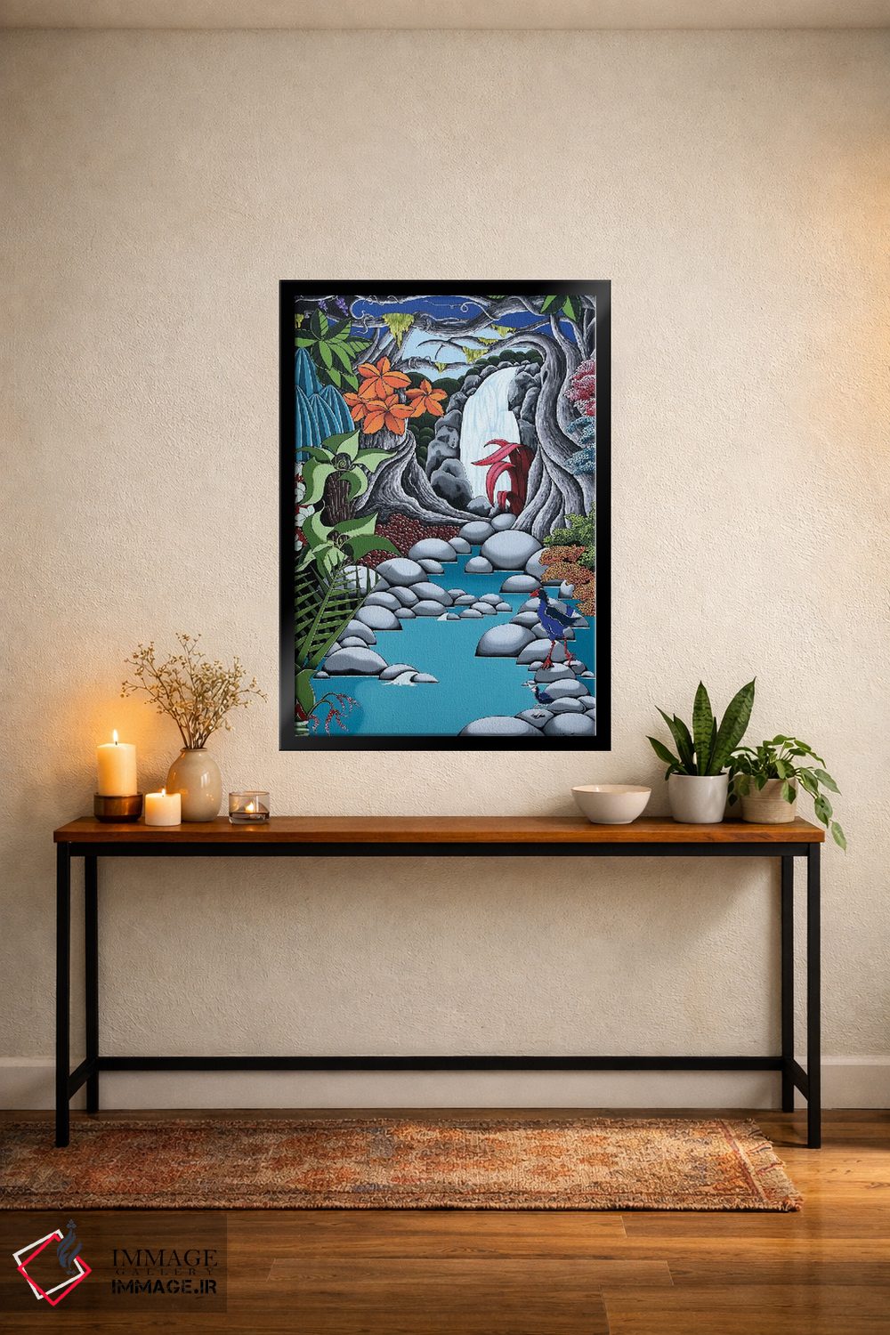 تابلو دکوراتیو آبشار اثر لیزا جپسون - D5B