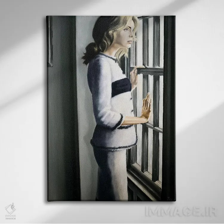 تابلو دکوراتیو کلودت اثر جانی پاپکس - نمای روبهرو روی دیوار