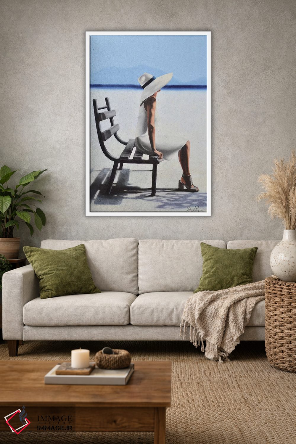 تابلو دکوراتیو حفظ آرامش با وقار اثر جانی پاپکس - D1W