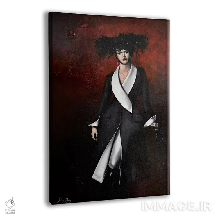 تابلو دکوراتیو غرور اثر جانی پاپکس - نمای پرسپکتیو محصول