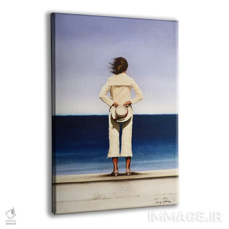 تابلو دکوراتیو سواحل دوردست اثر جانی پاپکس - نمای پرسپکتیو محصول