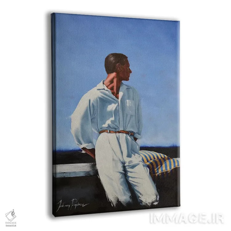 تابلو دکوراتیو کوت دازور اثر جانی پاپکس - نمای پرسپکتیو محصول