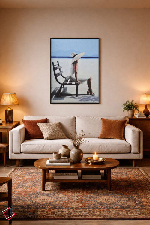 تابلو دکوراتیو حفظ آرامش با وقار اثر جانی پاپکس - D3B