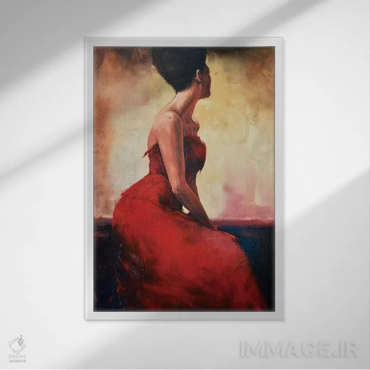 تابلو دکوراتیو قرار ملاقات برقرار نشده اثر جانی پاپکس - نمای قابدار سفید