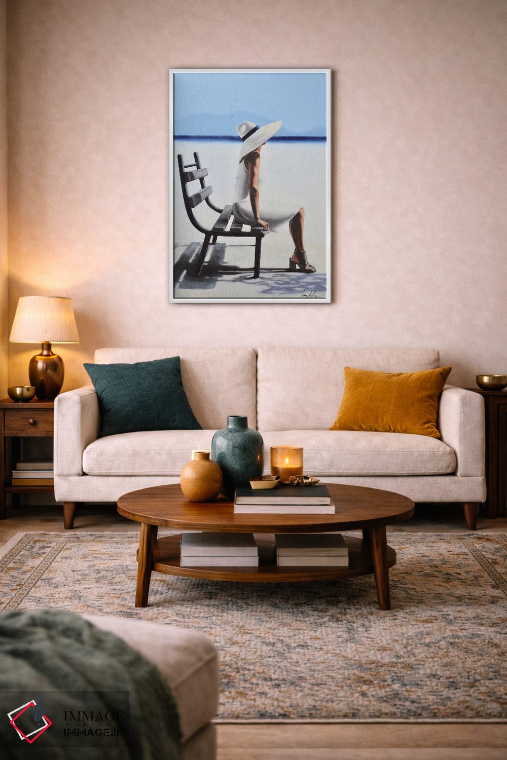 تابلو دکوراتیو حفظ آرامش با وقار اثر جانی پاپکس - D2W