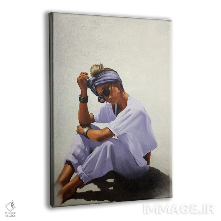 تابلو دکوراتیو گرمای استوایی اثر جانی پاپکس - نمای پرسپکتیو محصول