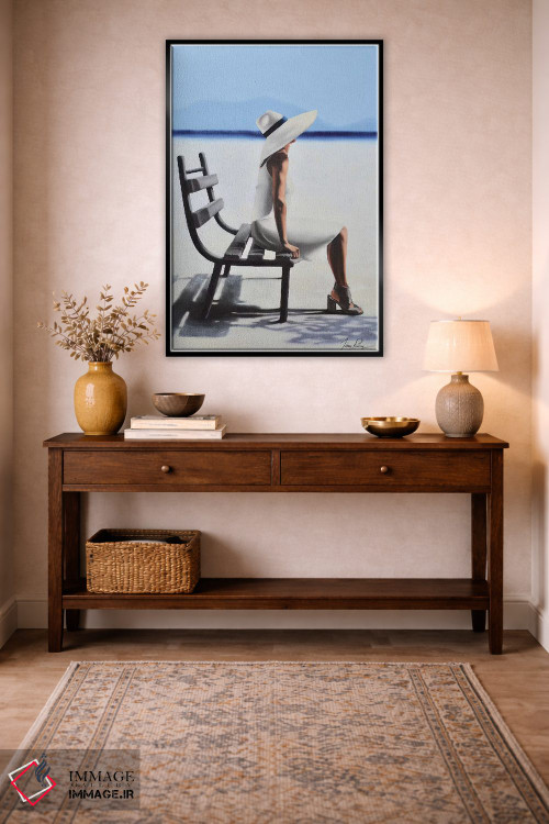 تابلو دکوراتیو حفظ آرامش با وقار اثر جانی پاپکس - D4B