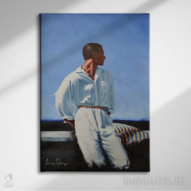 تابلو دکوراتیو کوت دازور اثر جانی پاپکس - نمای روبهرو روی دیوار