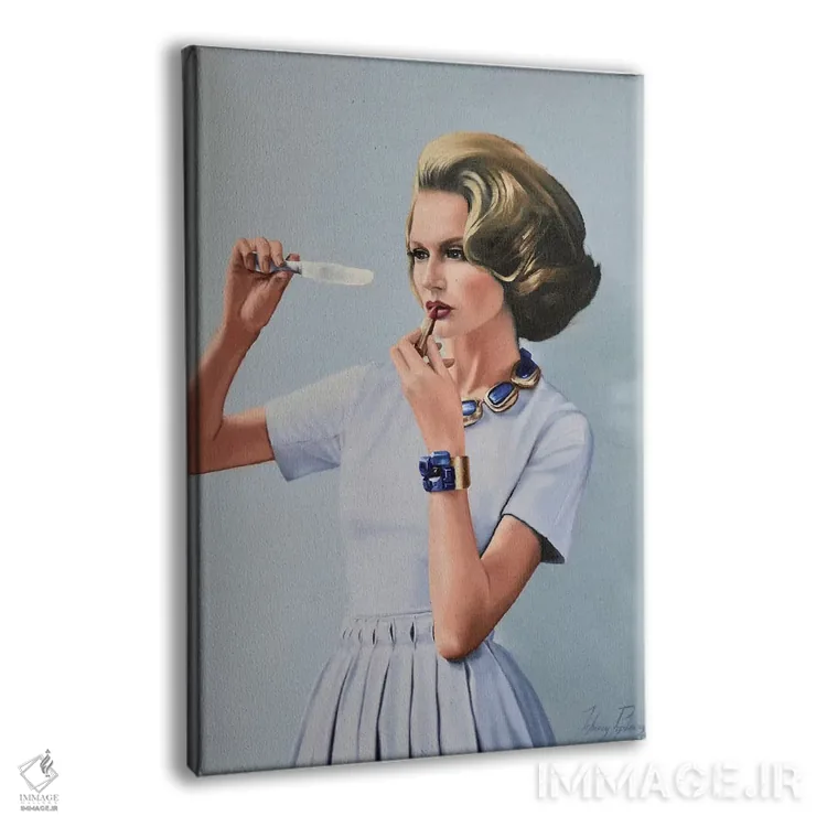 تابلو دکوراتیو بداهه نوازی اثر جانی پاپکس - نمای پرسپکتیو محصول