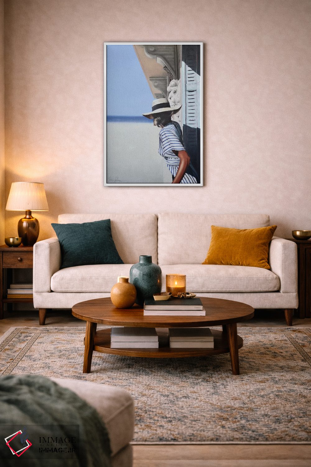 تابلو دکوراتیو اتاق با منظره اثر جانی پاپکس - D3W