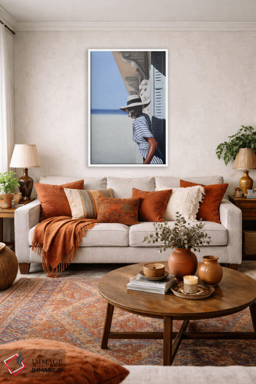 تابلو دکوراتیو اتاق با منظره اثر جانی پاپکس - D2W