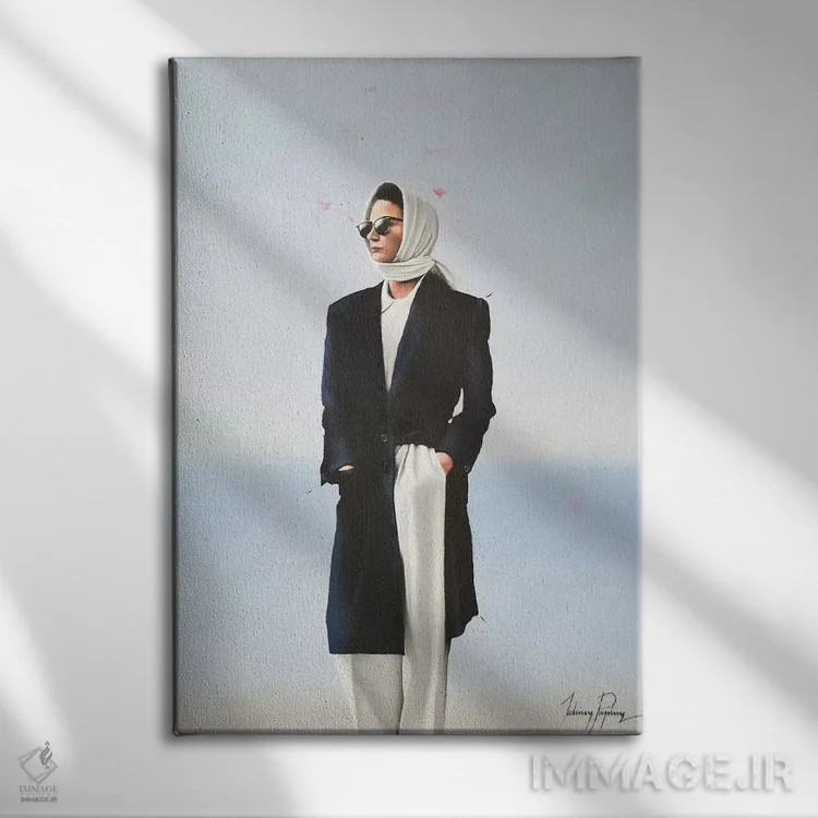 تابلو دکوراتیو تنها اثر جانی پاپکس - نمای روبهرو روی دیوار