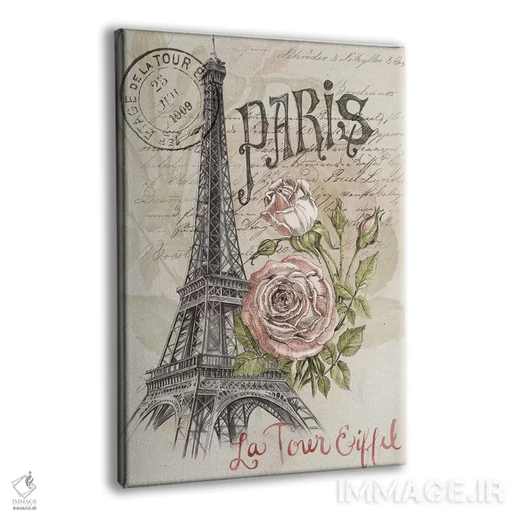 تابلو دکوراتیو دفتر طراحی پاریس یک اثر جنیفر پکستون پارکر - نمای پرسپکتیو محصول