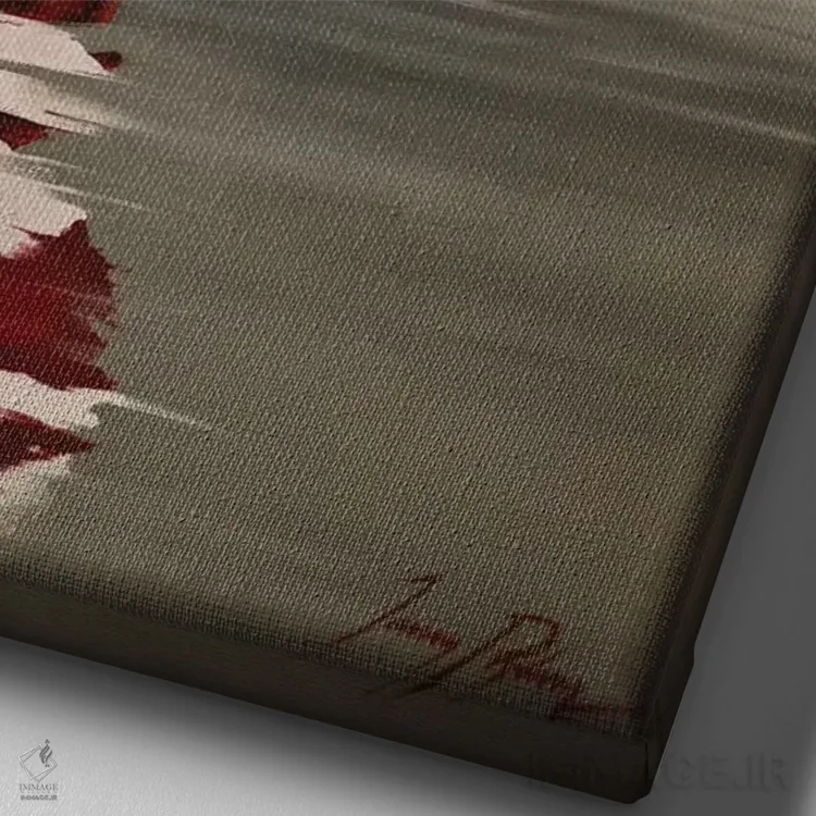 تابلو دکوراتیو نگهبان ساحلی اثر جانی پاپکس - نمای نزدیک بافت بوم