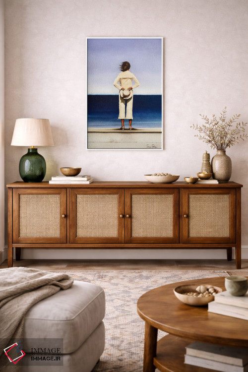 تابلو دکوراتیو سواحل دوردست اثر جانی پاپکس - D3W