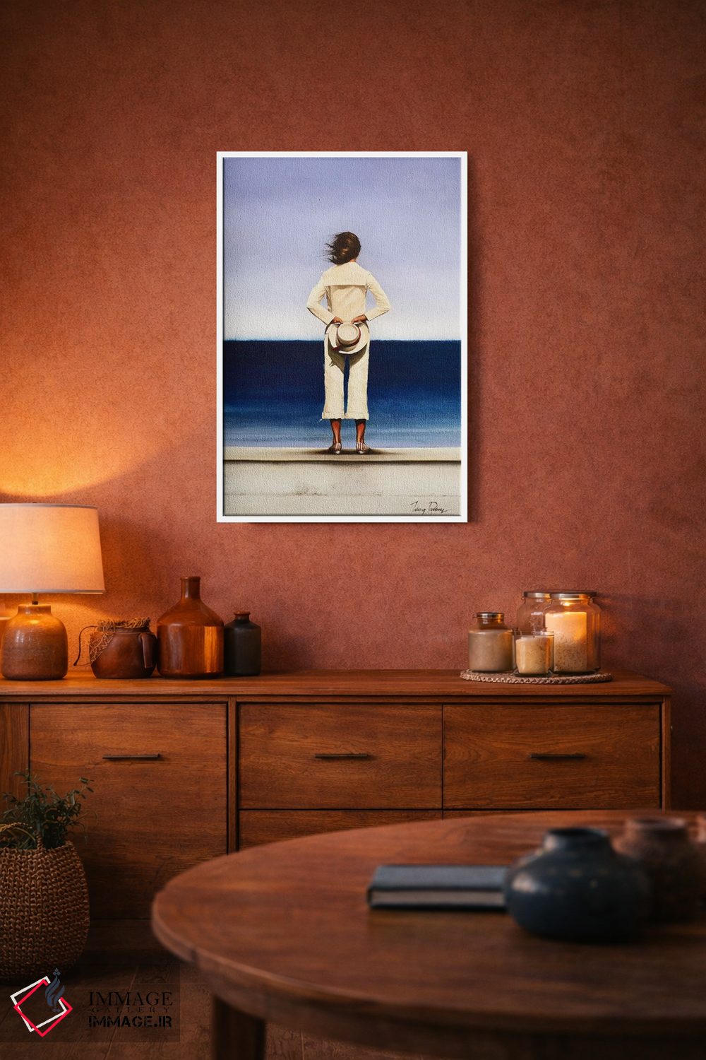 تابلو دکوراتیو سواحل دوردست اثر جانی پاپکس - D4W