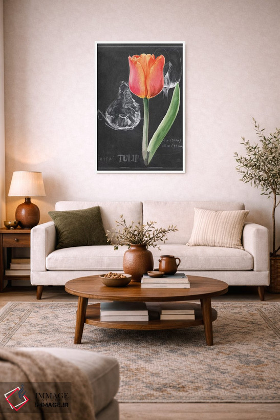 تابلو دکوراتیو گل گچی شماره سه اثر جنیفر پکستون پارکر - D2W