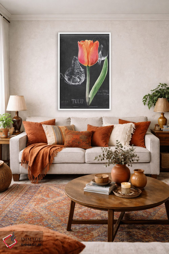 تابلو دکوراتیو گل گچی شماره سه اثر جنیفر پکستون پارکر - D1W