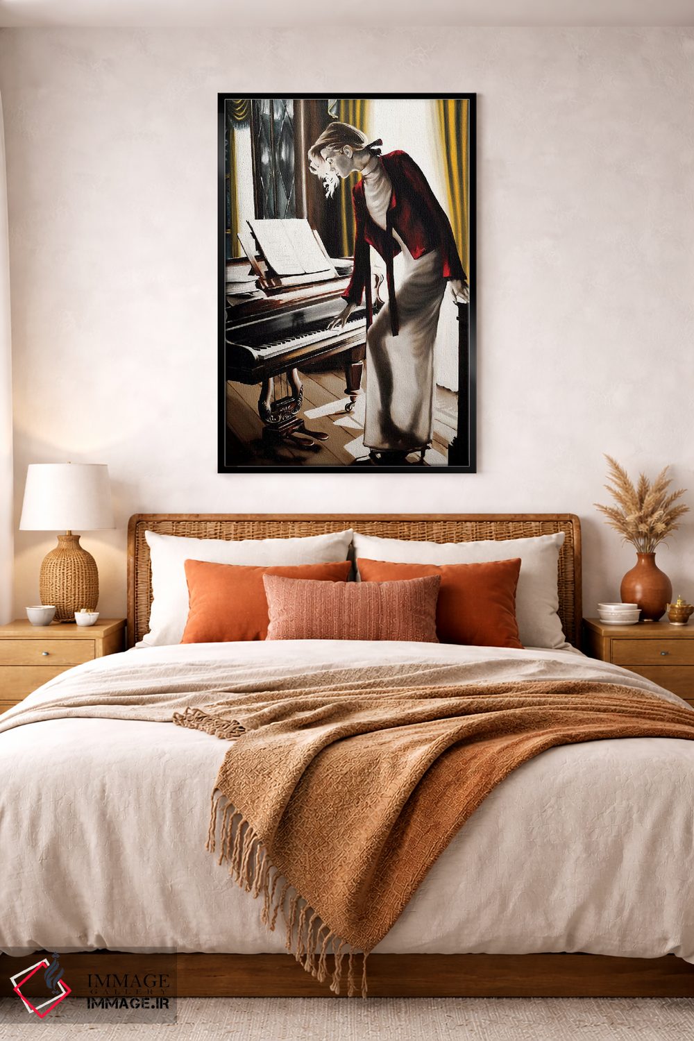 تابلو دکوراتیو پیانیست اثر جانی پاپکس - D4B