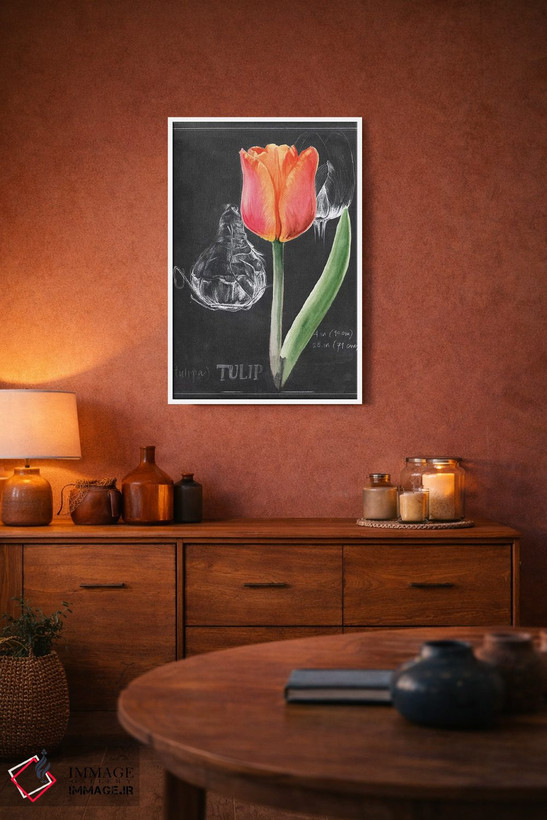 تابلو دکوراتیو گل گچی شماره سه اثر جنیفر پکستون پارکر - D3W