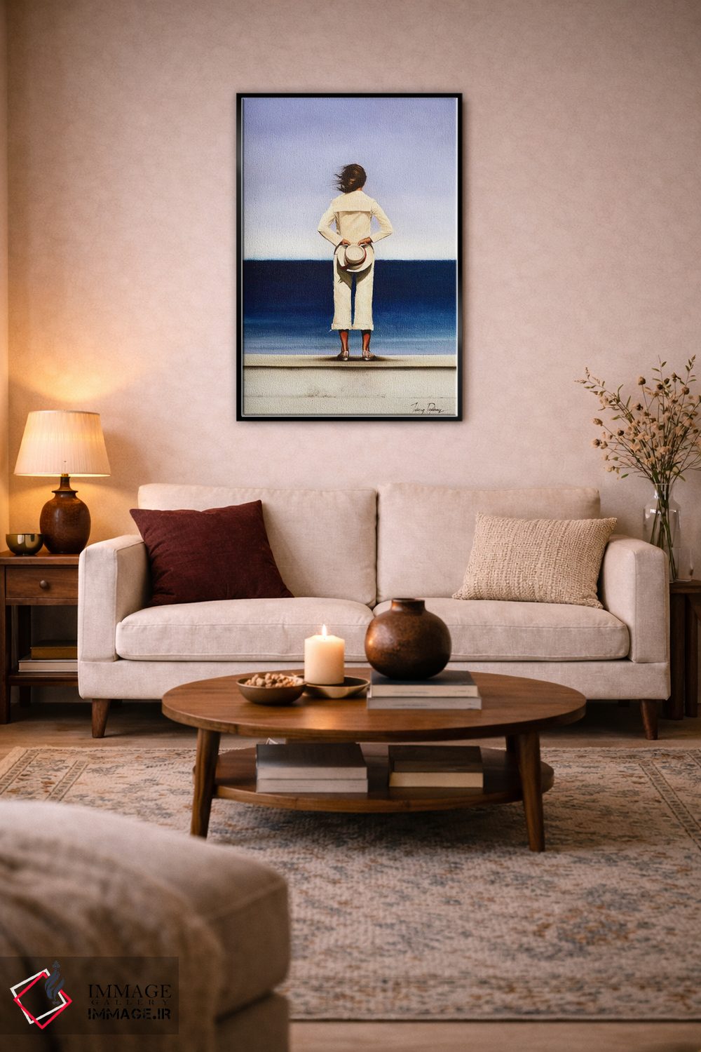 تابلو دکوراتیو سواحل دوردست اثر جانی پاپکس - D5B