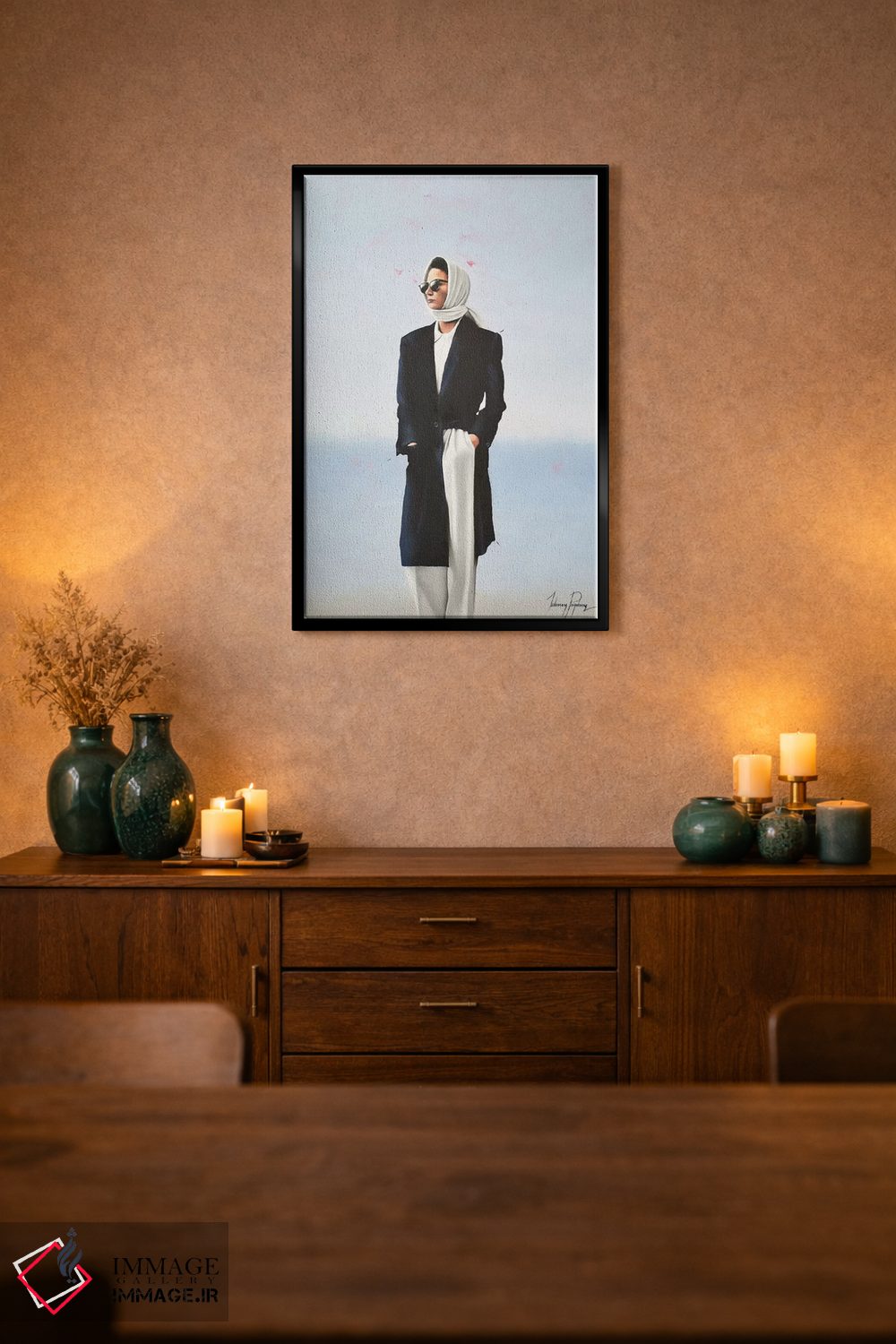 تابلو دکوراتیو تنها اثر جانی پاپکس - D2B