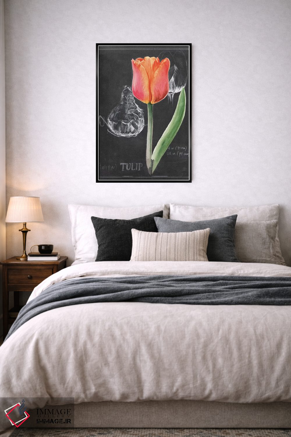 تابلو دکوراتیو گل گچی شماره سه اثر جنیفر پکستون پارکر - D6B