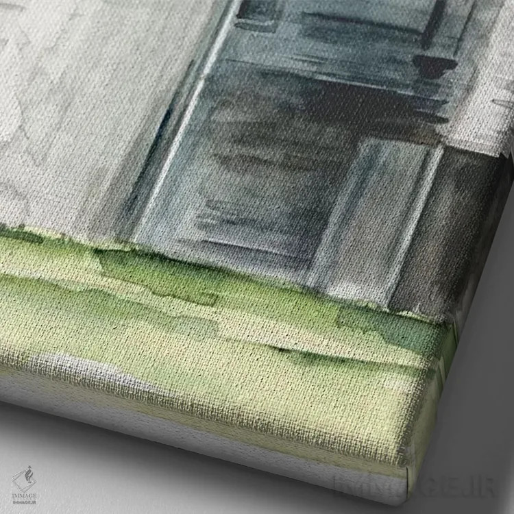 تابلو دکوراتیو انبار کهنه شماره یک اثر جنیفر پکستون پارکر - نمای نزدیک بافت بوم