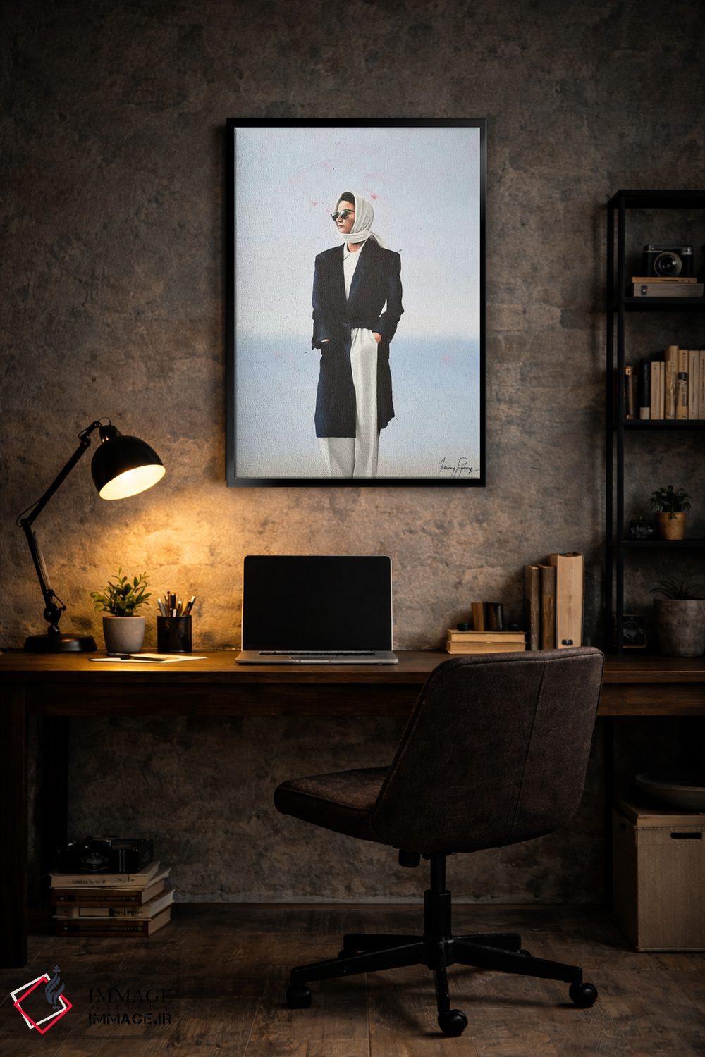 تابلو دکوراتیو تنها اثر جانی پاپکس - D6B