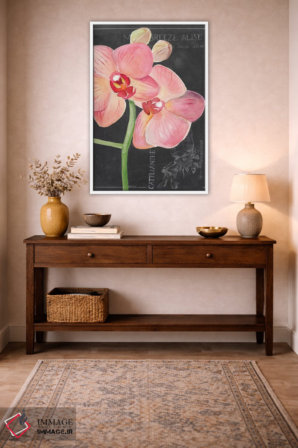 تابلو دکوراتیو گل گچی شماره یک اثر جنیفر پکستون پارکر - D3W