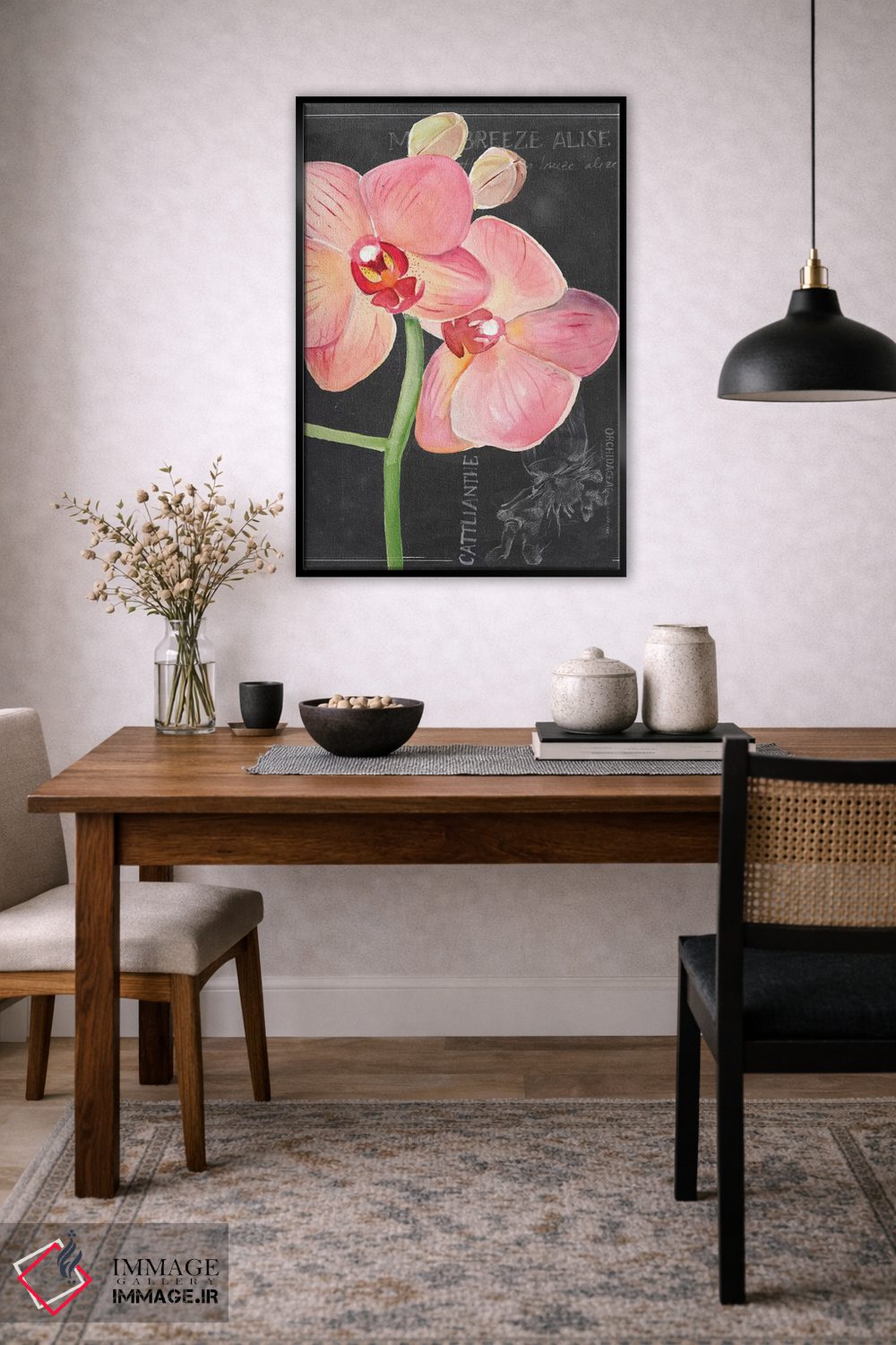 تابلو دکوراتیو گل گچی شماره یک اثر جنیفر پکستون پارکر - D5B