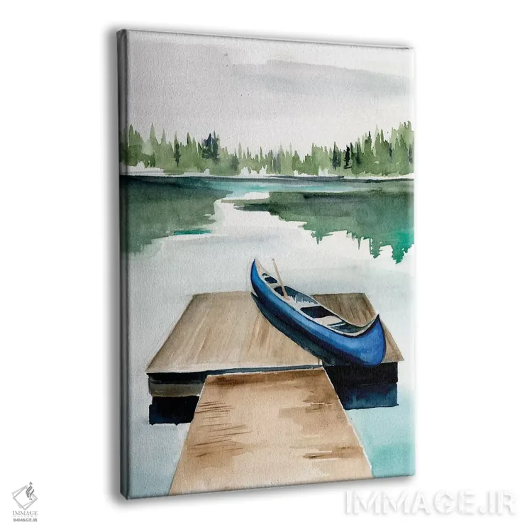 تابلو دکوراتیو منظره های دریاچه یک اثر جنیفر پکستون پارکر - نمای پرسپکتیو محصول