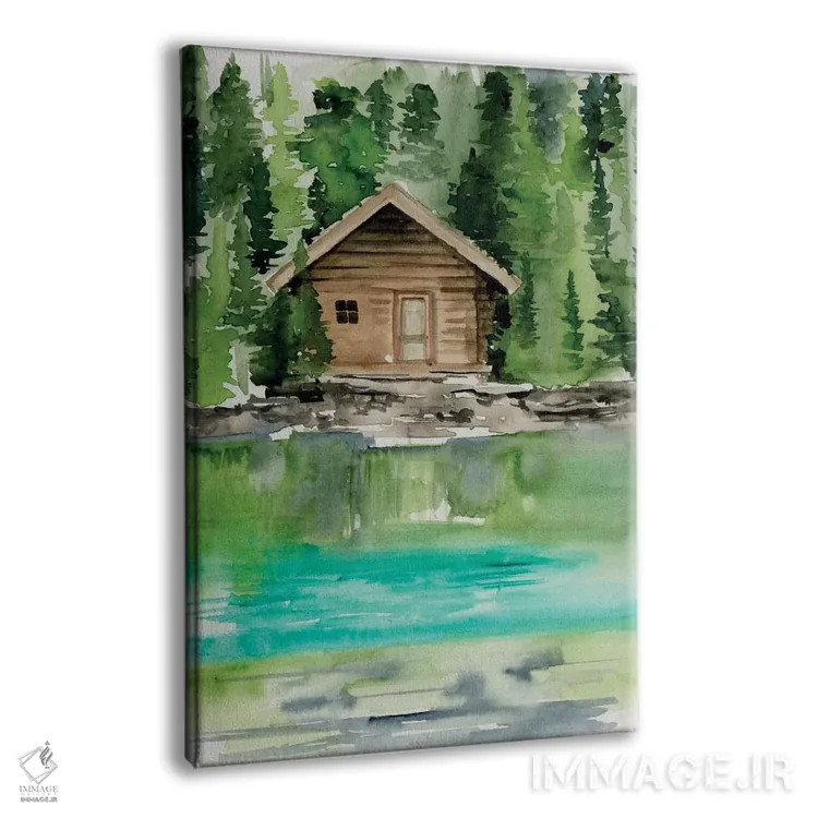 تابلو دکوراتیو منظره های دریاچه دو اثر جنیفر پکستون پارکر - نمای پرسپکتیو محصول