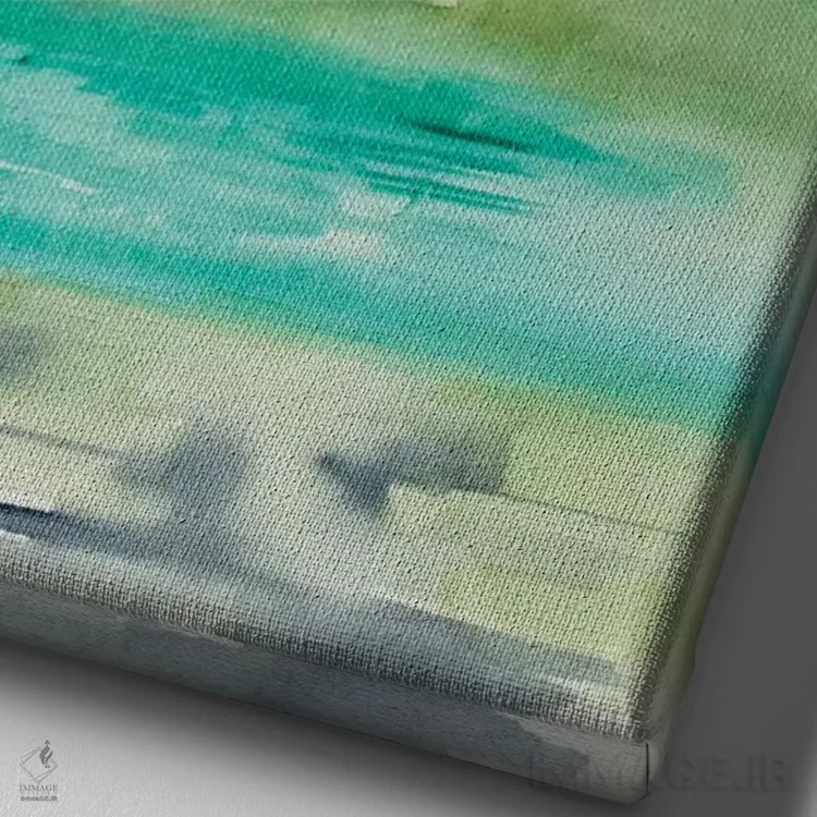 تابلو دکوراتیو منظره های دریاچه دو اثر جنیفر پکستون پارکر - نمای نزدیک بافت بوم