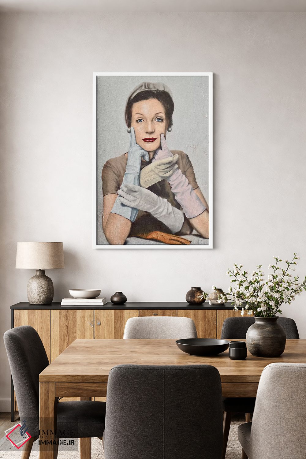 تابلو دکوراتیو دستکش ها اثر جانی پاپکس - D3W