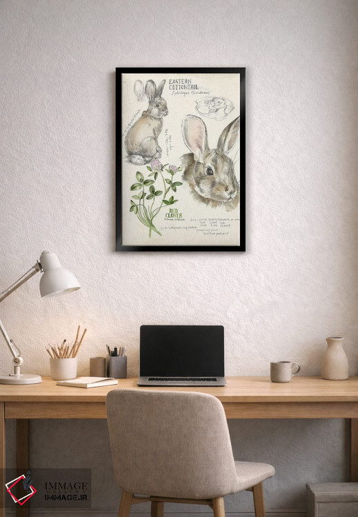 تابلو دکوراتیو دفترچه حیات وحش دو اثر جنیفر پکستون پارکر - D1B