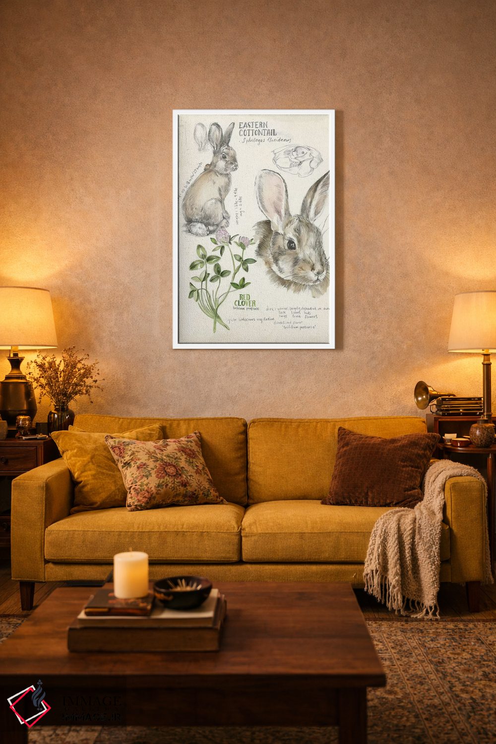 تابلو دکوراتیو دفترچه حیات وحش دو اثر جنیفر پکستون پارکر - D2W