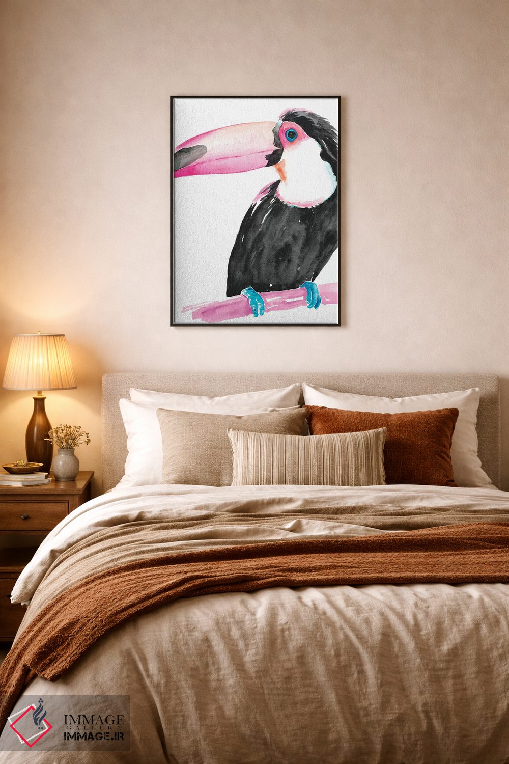 تابلو دکوراتیو توکان رنگی شماره دو اثر جنیفر پکستون پارکر - D5B