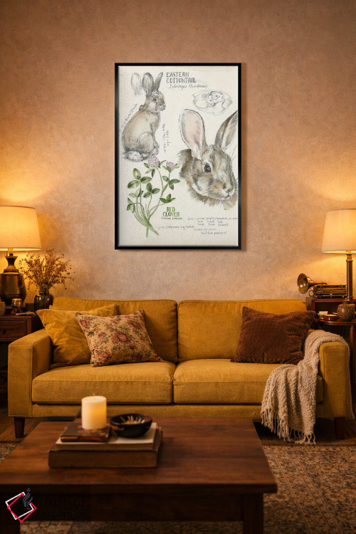 تابلو دکوراتیو دفترچه حیات وحش دو اثر جنیفر پکستون پارکر - D5B