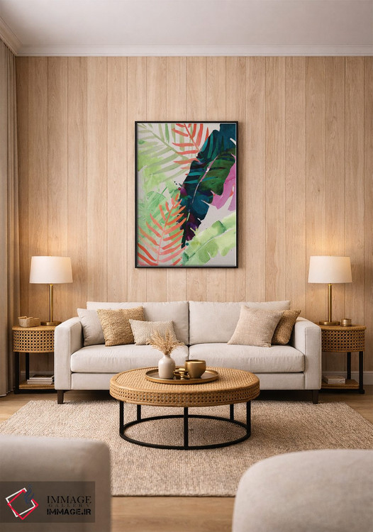 تابلو دکوراتیو نخل های برقی دو اثر جنیفر پکستون پارکر - D2B