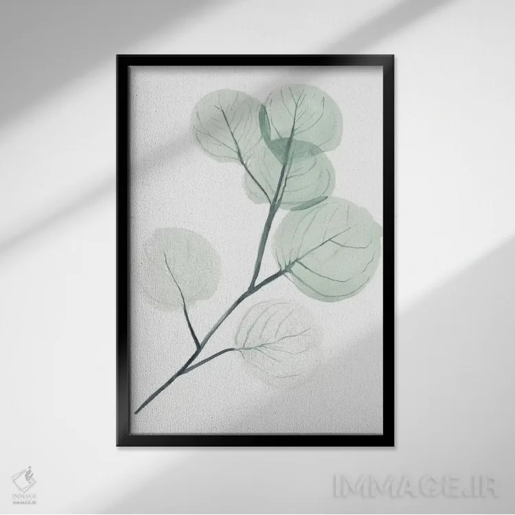 تابلو مینیمال سکه های نقره ای دو اثر جنیفر پکستون پارکر - نمای قابدار مشکی