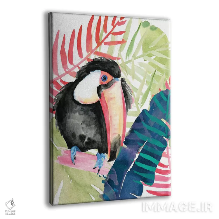 تابلو دکوراتیو نخل های توکان دو اثر جنیفر پکستون پارکر - نمای پرسپکتیو محصول