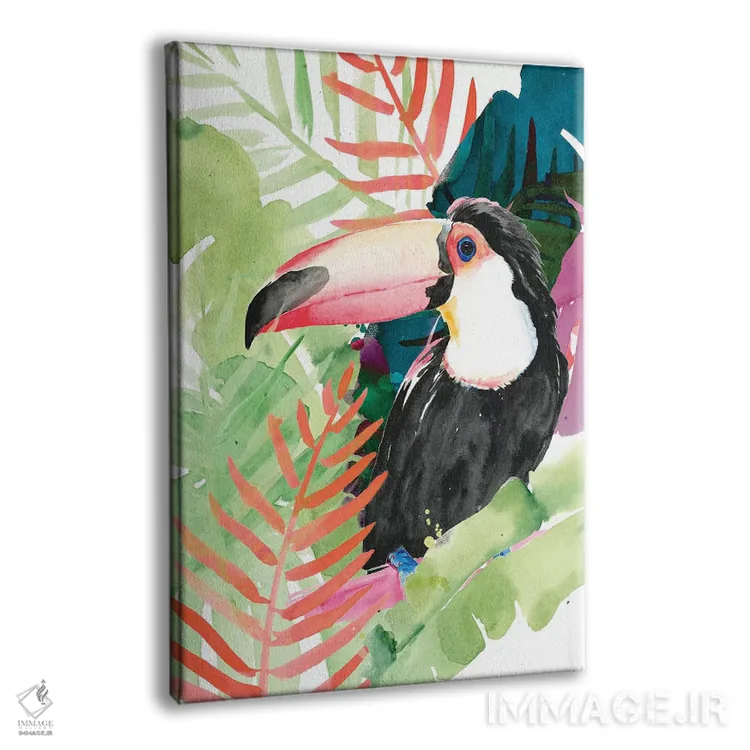 تابلو دکوراتیو نخل های توکان یک اثر جنیفر پکستون پارکر - نمای پرسپکتیو محصول