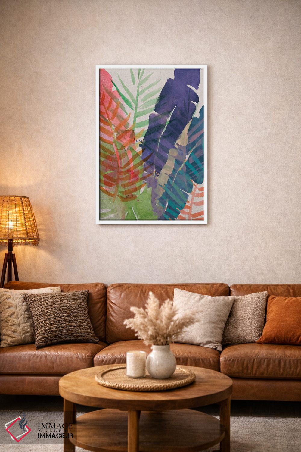 تابلو دکوراتیو نخل های برقی یک اثر جنیفر پکستون پارکر - D2W